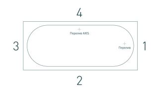 Ванна из искусственного камня Salini Ornella Axis S-Sense 103412MRF 190x90см RAL полностью